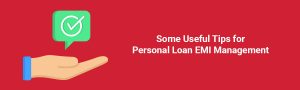 Personal loan EMI management